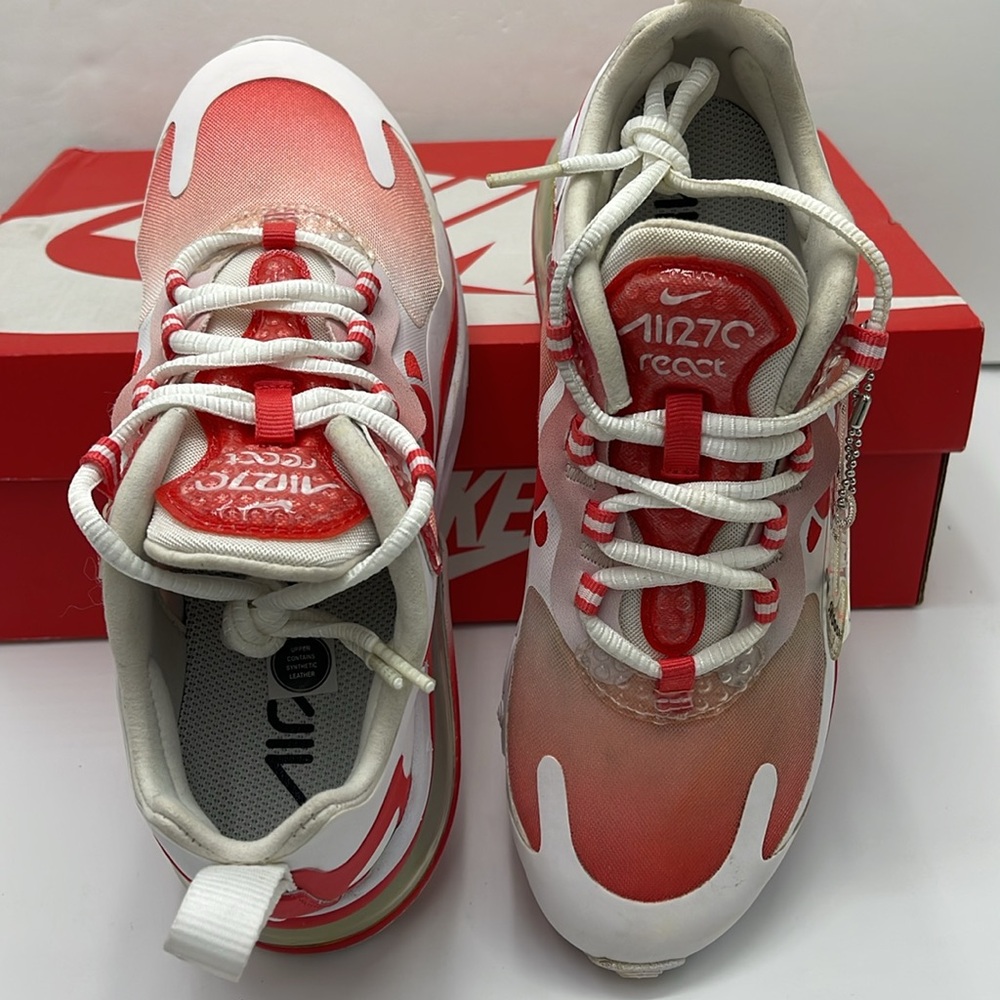 Nike WMNS Sneakers AIR MAX 270 REACT SE
WHITE/TRACK RED-BARELY ROSE BV3387 100 - Picture 11 of 16